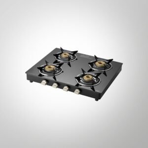 CTE584B- 4 Burners Cooktop with Enameled Pan Support, Slim Line Design