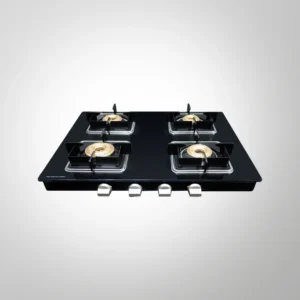 CTJ 63 4B , 4 Burners Cooktop, 8mm Thick Black Toughened Glass