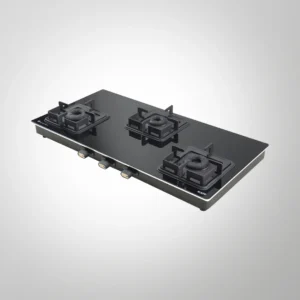 CTQ 77 3B / CTQ 77 3B AI Cooktop with 3 Burner Black Tempered Glass Finish